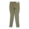 Back of tan pants on a white background