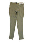 Back of tan pants on a white background