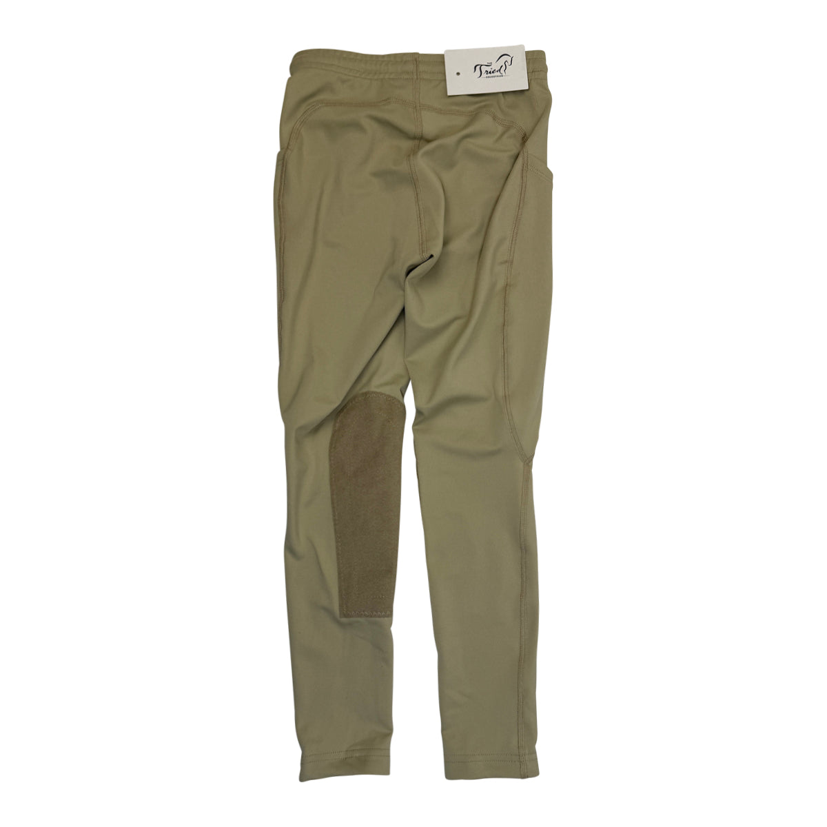 Kerrits Kids Performance Knee Patch Pocket Tights in Tan