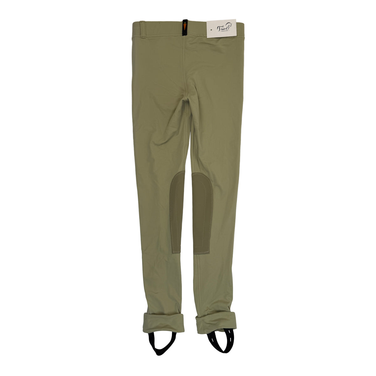 Back of Kerrits Kids &#39;Ice Fil&#39; Knee Patch Jods in Tan - Children&#39;s Medium