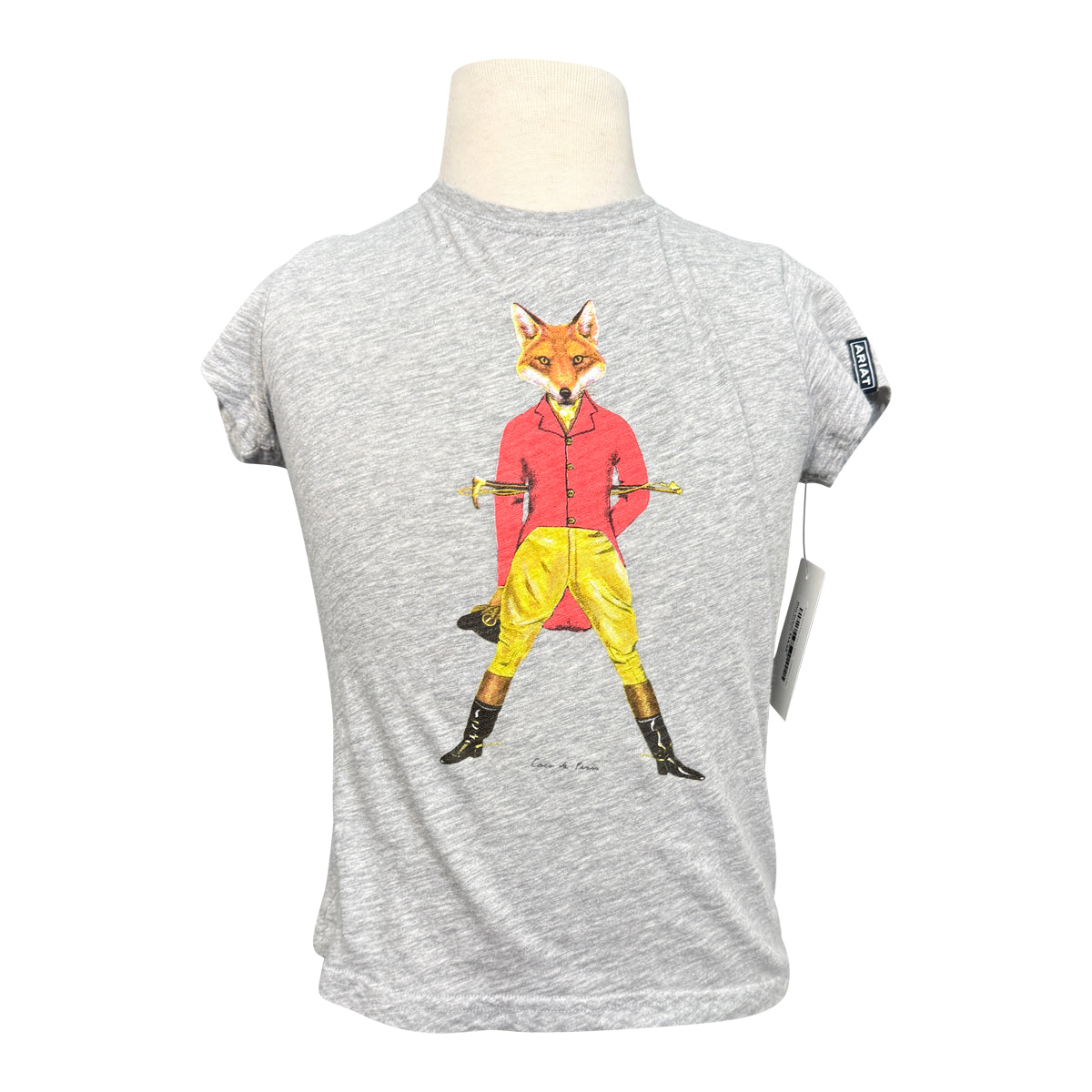 Ariat Girls Fox Tee in Grey