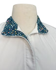 RJ Classics 'Maddie' Show Shirt in White/Blue Floral