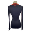 Kastel 'Charlotte' Polo Sun Shirt in Navy/Red - Women's Small