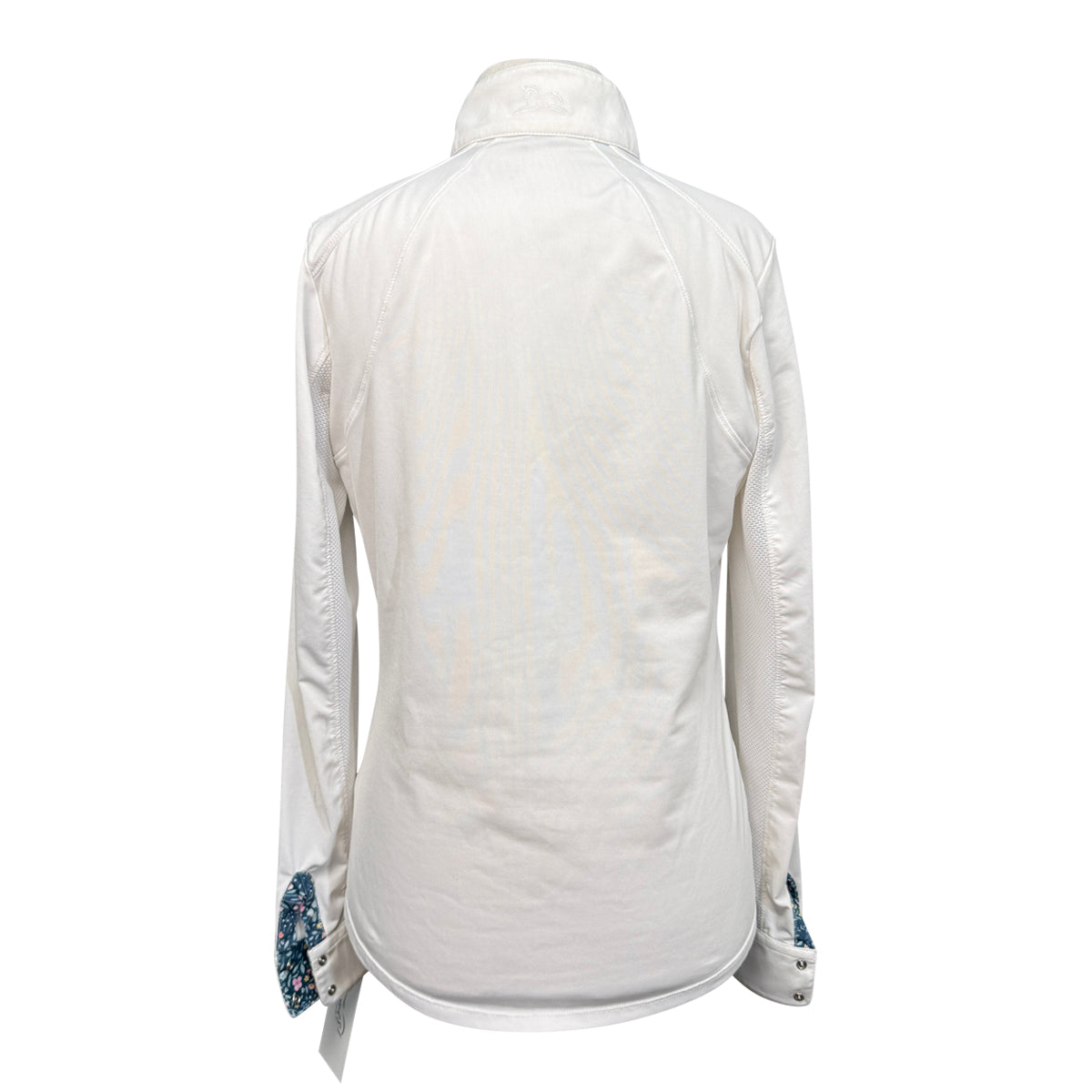 RJ Classics 'Maddie' Show Shirt in White/Blue Floral - Children's Large