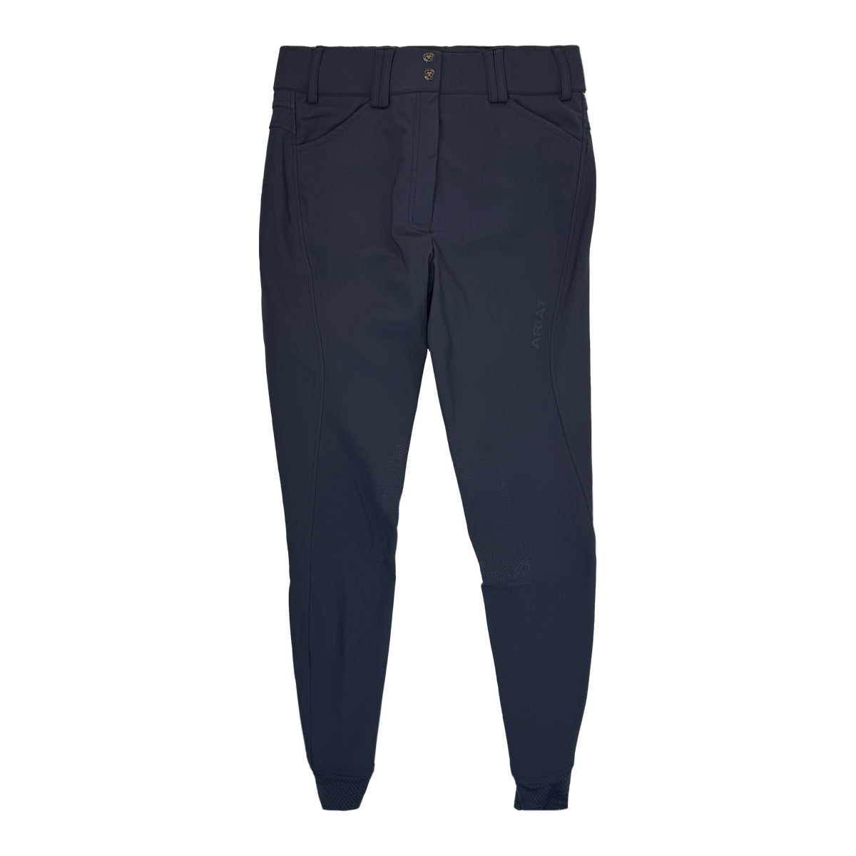 Ariat 'Tri Factor' Knee Patch Breeches in Steel Blue