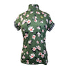 Kastel Denmark Short Sleeve Sun Shirt in Green Floral - Women's Medium