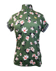 Kastel Denmark Short Sleeve Sun Shirt in Green Floral - Women's Medium