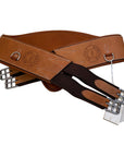 Butet 'Erg' Training Girth in Gold/Brown Elastics - 52"