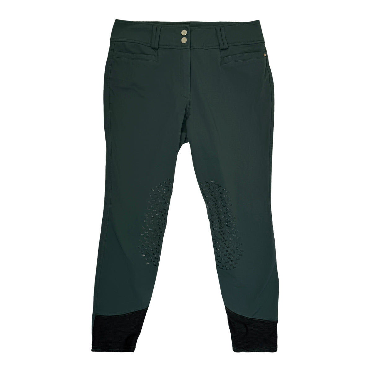 RJ Classics 'Harper' Knee Patch Breeches in Hunter Green