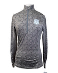 Goode Rider 1/2 Zip Bamboo L/S Shirt in Grey Chains 