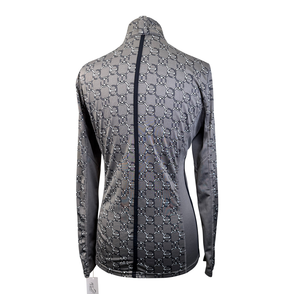 Goode Rider 1/2 Zip Bamboo L/S Shirt in Grey Chains 
