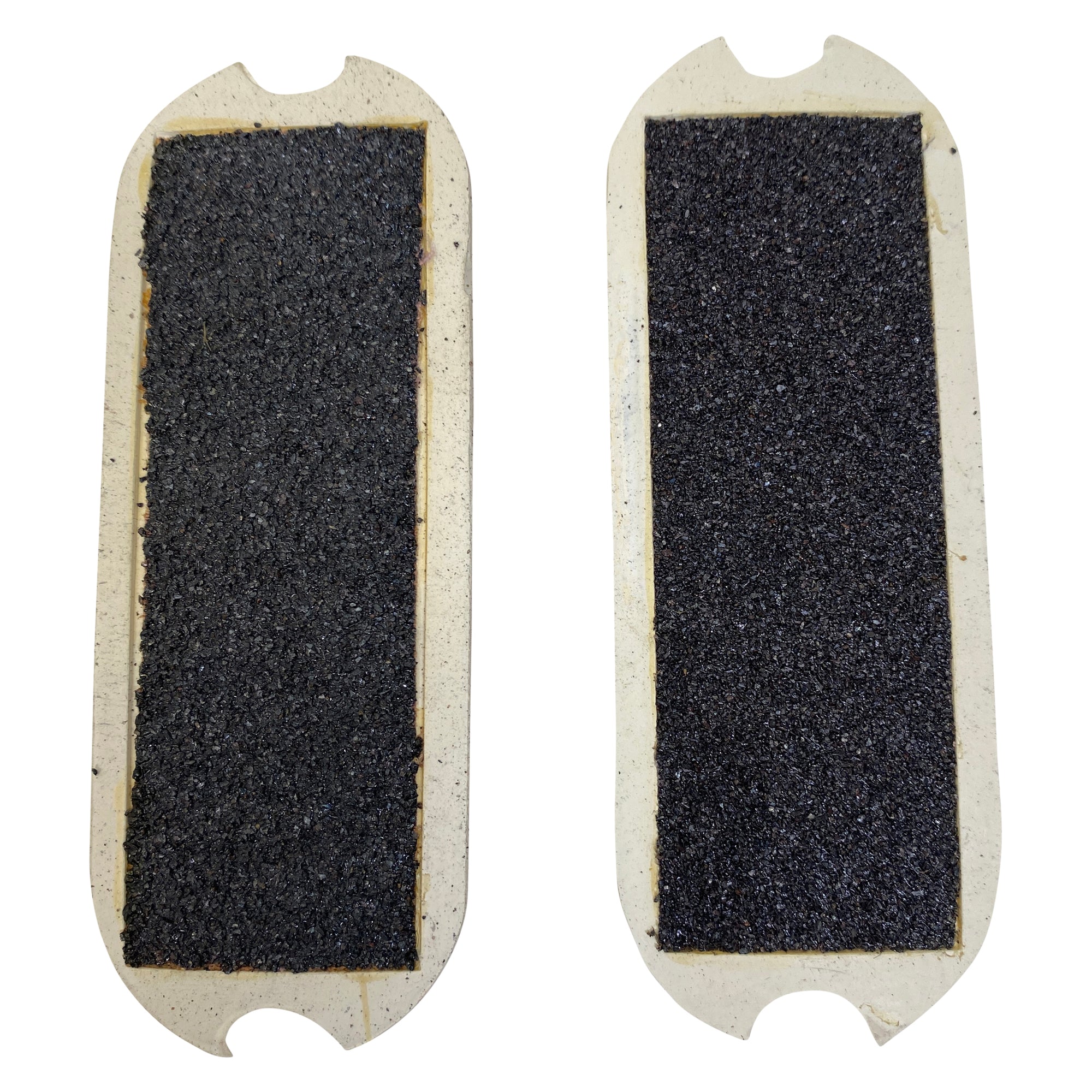 Sand Paper Stirrup Pads in White