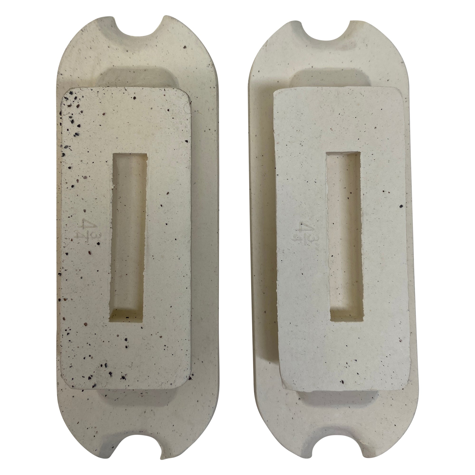 Sand Paper Stirrup Pads in White