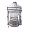 Arista Equestrian 'Luxe' 1/4 Zip Shirt in Neutral Plaid