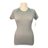 TKEQ 'Kennedy' Seamless Short Sleeve in Grey 