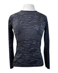 TKEQ The 'Kennedy' Seamless Long Sleeve in Black Camo - Women's S/M