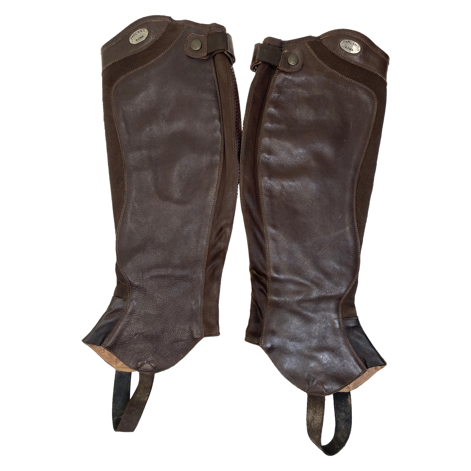 Parlanti Roma &#39;Wings&#39; Half Chaps in Chocolate - Large