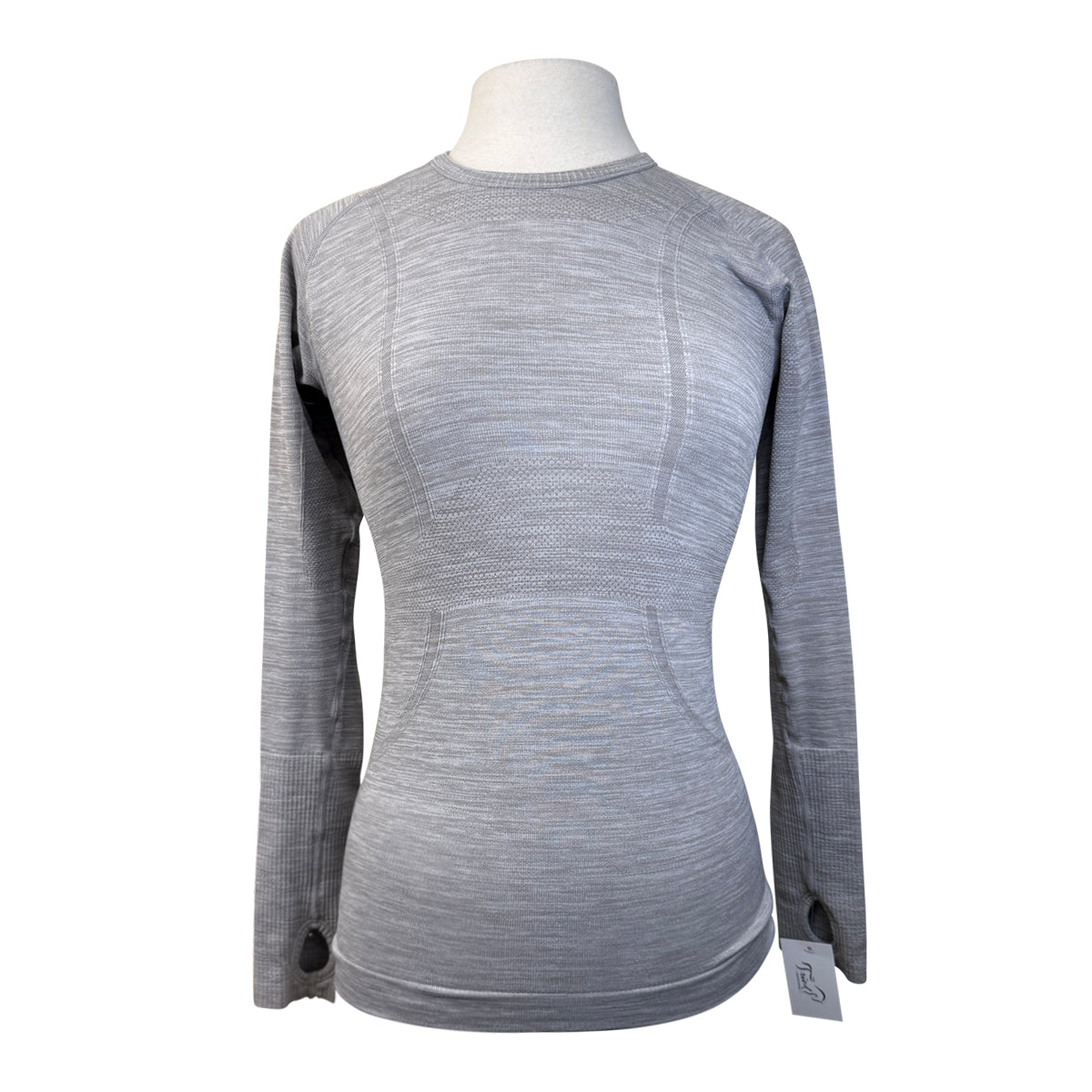 TKEQ The 'Kennedy' Seamless Long Sleeve in Heather Grey