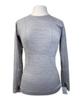 TKEQ The 'Kennedy' Seamless Long Sleeve in Heather Grey