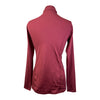 Dover Saddlery 1/4 Zip Long Sleeve Shirt in Ruby