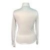 RJ Classics Show Shirt Long Sleeve in White/Blue/Black Stripes
