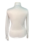RJ Classics Show Shirt Long Sleeve in White/Blue/Black Stripes