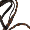 Correct Connect Velcro Braided Reins in Brown - 55"
