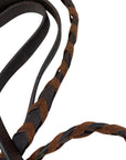 Correct Connect Velcro Braided Reins in Brown - 55"