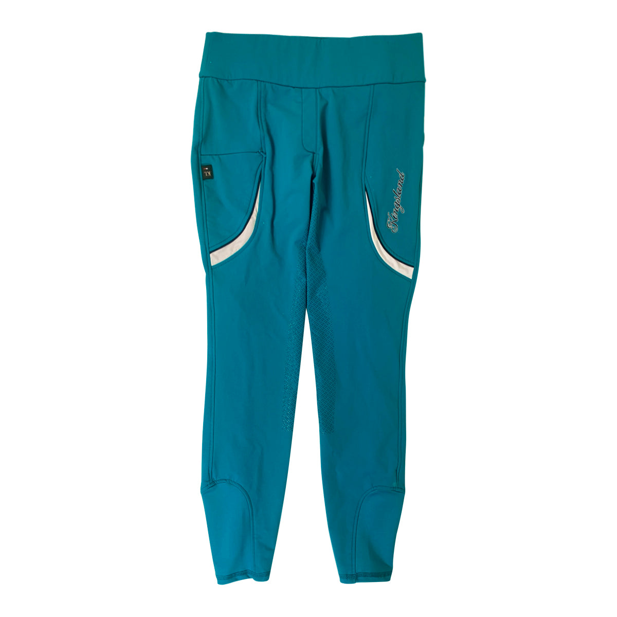 Kingsland 'Katja' E-Tec Full Grip Pull On Breeches in Blue Deep Lagoon