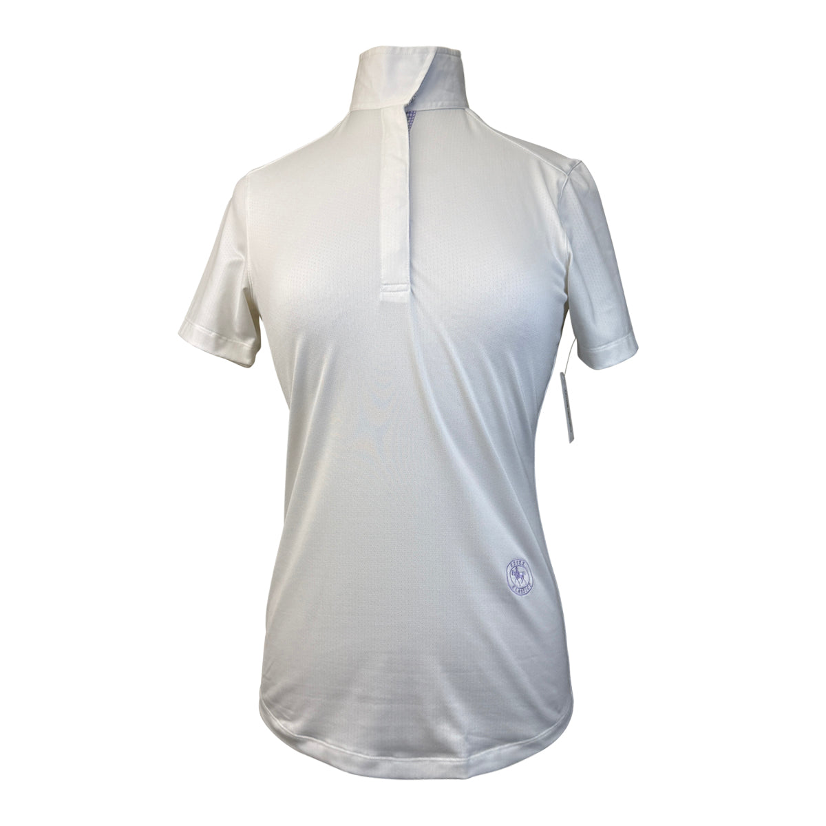 Essex Classics Talent Yarn Show Shirt in White/Purple Check