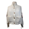 Pilcro Cardigan Sweater in Cream/Horse Design