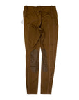 Equestriess Atelier 'Trews D'Sport' Knee Patch Tights in Clay Brownie - Women's XL
