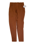Equestriess Atelier 'Trews D'Sport' Knee Patch Tights in Peachy Pumpkin - Women's XL