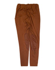 Equestriess Atelier 'Trews D'Sport' Knee Patch Tights in Peachy Pumpkin - Women's XL