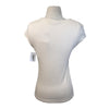 Milrey Ribbed Cap Riding Top in Creme