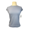 Milrey 'Darla' Cap Sleeve Top in Washed Blue