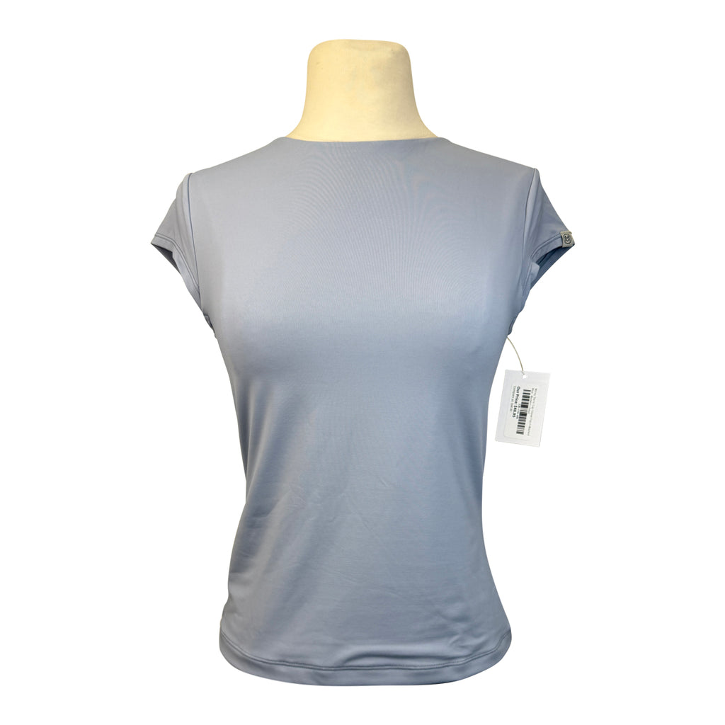 Milrey 'Darla' Cap Sleeve Top in Washed Blue