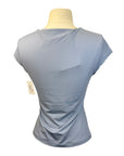Milrey 'Darla' Cap Sleeve Top in Washed Blue