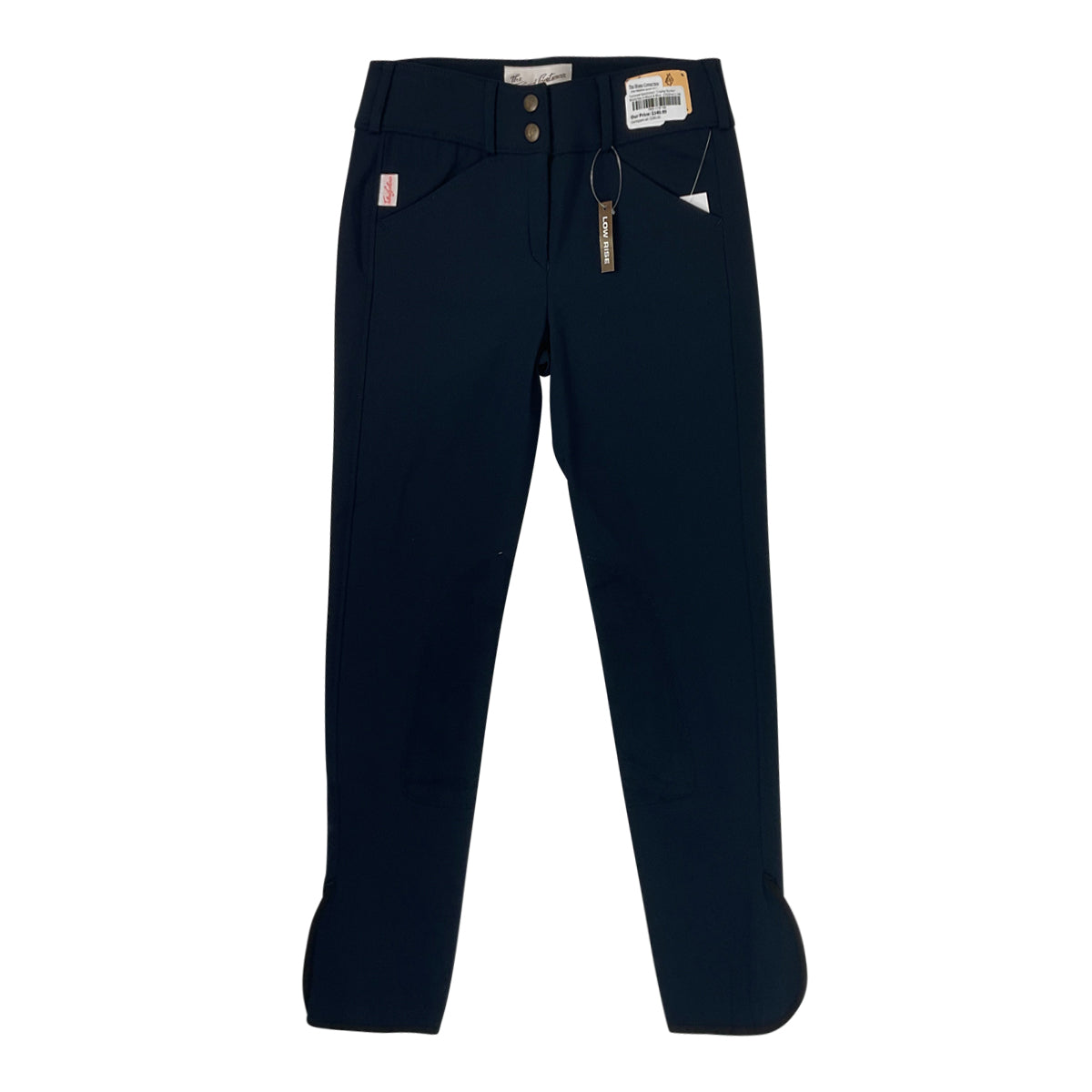 Front of Tailored Sportsman 'Trophy Hunter' Kids Breeches in Black & Blue - Children's 10R
