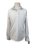 RJ Classics 'Maddie' Show Shirt in White/Mermaid