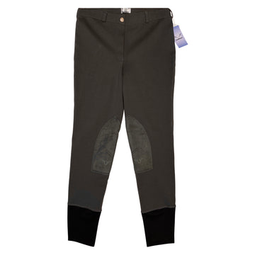 TuffRider Starter Pull-On Breeches in Dark Charcoal