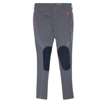 Irideon Knee Patch Tech Tights in Grey/Pink