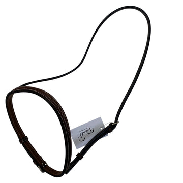Bobby's Silver Spur Raised Fancy Stitch Noseband in Brown - Pony