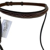 Bobby's Silver Spur Raised Fancy Stitch Noseband in Brown - Pony