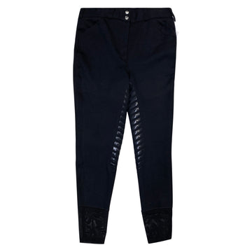 TuffRider Cotton Knee Patch Breeches in Black