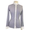 Equiline 'Cabe C' Show Shirt in Graffiti Grey - Women's Aprox. Medium