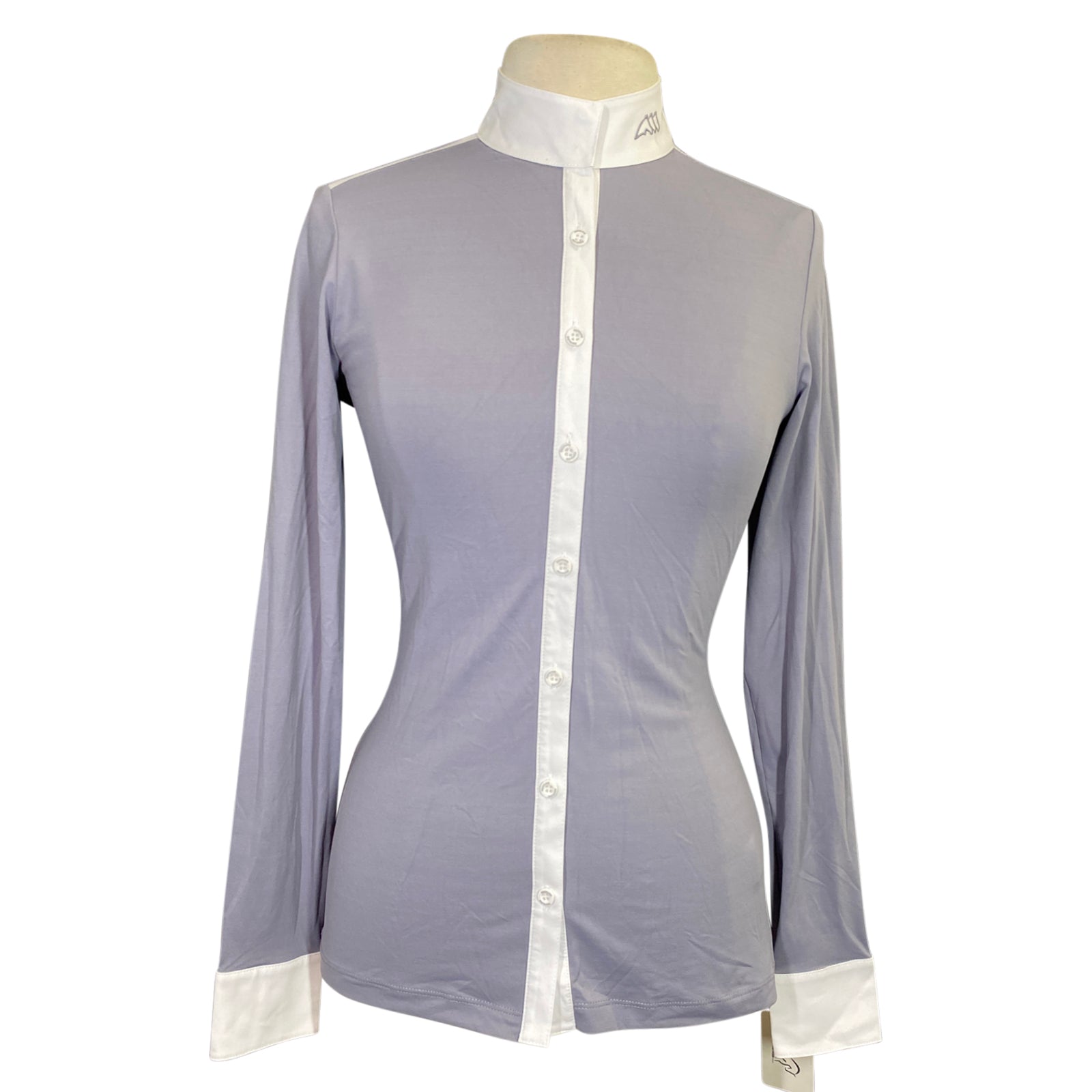 Equiline 'Cabe C' Show Shirt in Graffiti Grey - Women's Aprox. Medium