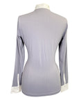 Equiline 'Cabe C' Show Shirt in Graffiti Grey - Women's Aprox. Medium