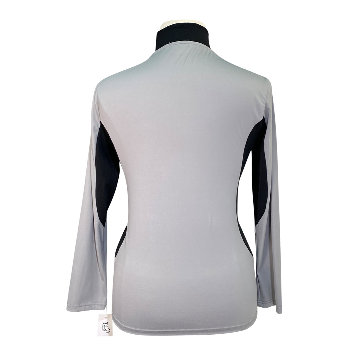 Clovis Equestrian 'The Estelle' Top in Grey/Black