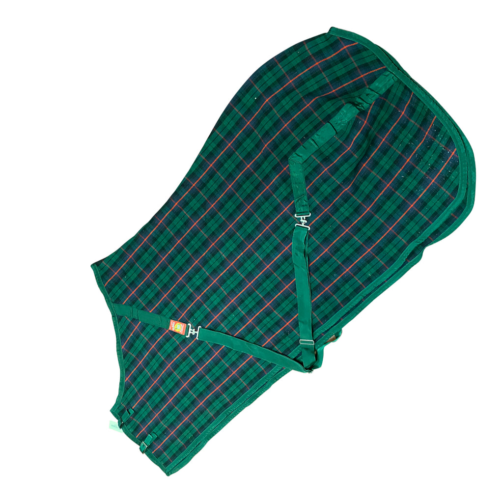 5/A Baker Stable Blanket in Green Plaid - 80"